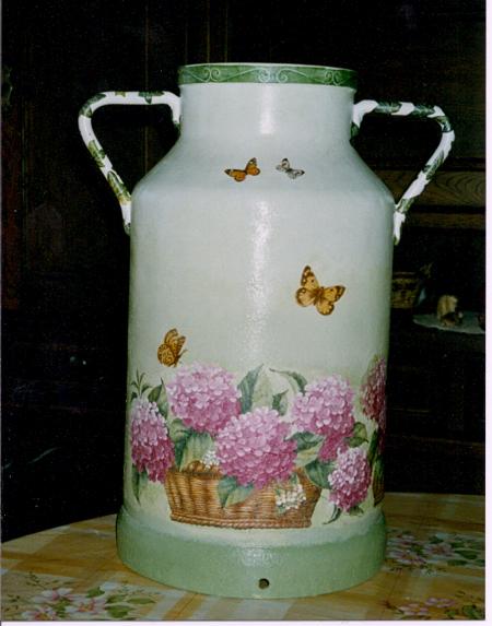 Bidon de lait d�cor�